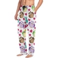 thumbnail image 4 of GZHJMY Owl Pajama Pants for Men, Lounge Pants Lightweight Men Pajama Bottoms with Drawstring Pockets, Christmas New Year Birthday Gifts, X-Large, 4 of 6