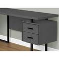 thumbnail image 3 of Pemberly Row Reversible Wooden L Shaped Corner Computer Desk in Gray and Black, 3 of 5