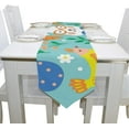 thumbnail image 6 of Coolnut 13"x70" Rectangle Bunny Flowers and Easter Eggs Printed Table Runner for Wedding Birthday Holiday, 6 of 7
