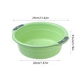 thumbnail image 4 of Byujiro Thickened Plastic Basin Multi-Functional Household Bowl, Shatterproof for Washing Face Hands Fruits Vegetables Clothes, Suitable for Bathroom Kitchen Laundry Room Camping, 4 of 6