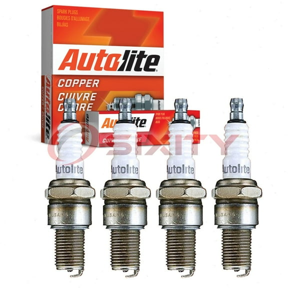 4 pc Autolite 255DP Copper Core Spark Plugs for 5614036 Ignition Wire Secondary
