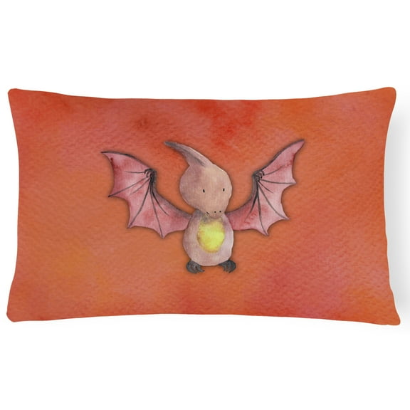 Pterodactyl Watercolor Canvas Fabric Decorative Pillow