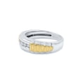thumbnail image 3 of Rachel Koen Round Cut Diamond Mens Wedding Band 10k White Gold 0.40 Cttw Size 10, 3 of 7