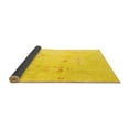 thumbnail image 2 of Ahgly Company Indoor Round Oriental Yellow Traditional Area Rugs, 7' Round, 2 of 4