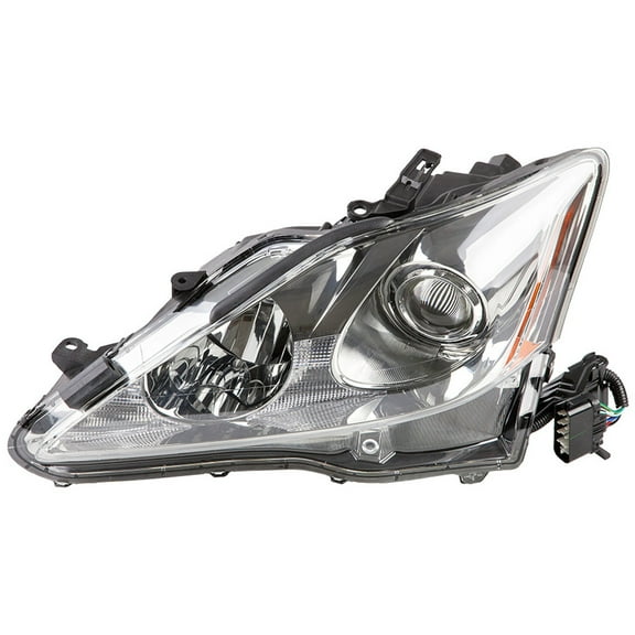 Left Driver Side Halogen Headlight Headlamp Assembly For Lexus IS250 & IS350 2006-2008 w/o HID or Auto-Leveling Lights - BuyAutoParts