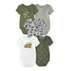The Children's Place Baby Boy Short Sleeve 5-Pack Bodysuits, Sizes 0-24Months