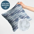 thumbnail image 3 of Americanflat 20"x20" Abstract Blurred Throw Pillow with Premium Polyester - Blue, 3 of 8