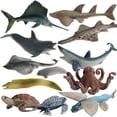 thumbnail image 2 of Figurines d'Animaux Marins Réalistes Modèle de Vie Océanique Simulation Ornements Jouets Éducatifs pour Garçons Filles, 2 of 6
