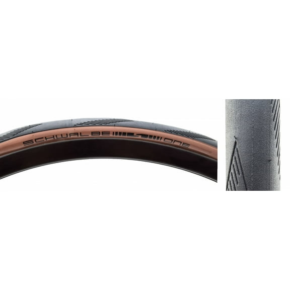 Schwalbe One Road Tire 700x28C, Folding, Tubeless Ready, Addix, RaceGuard, 67TPI, Bronze