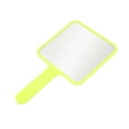 thumbnail image 4 of Unique Bargains 1pc Portable Square Handheld Mirror for Personal Grooming Yellow Large, 4 of 5