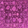 thumbnail image 1 of Ahgly Company Indoor Square Abstract Pink Modern Area Rugs, 6' Square, 1 of 4