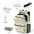 thumbnail image 4 of Colorful Yellow Banana Backpack for Business Daypack College Canvas Bags Durable, 4 of 6