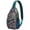 Blue-green-2, variant on Sunflower and Bee Design Crossbody Bag Vintage Floral Shoulder Backpack Anti-Theft & Versatile for Hikers, Bikers, Travelers