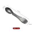 thumbnail image 1 of Outdoor Survival Tools 5 In 1 Camping Multi-Functional EDC Practical Kit Fork Knife Spoon Bottle/Can Opener Black, 1 of 5