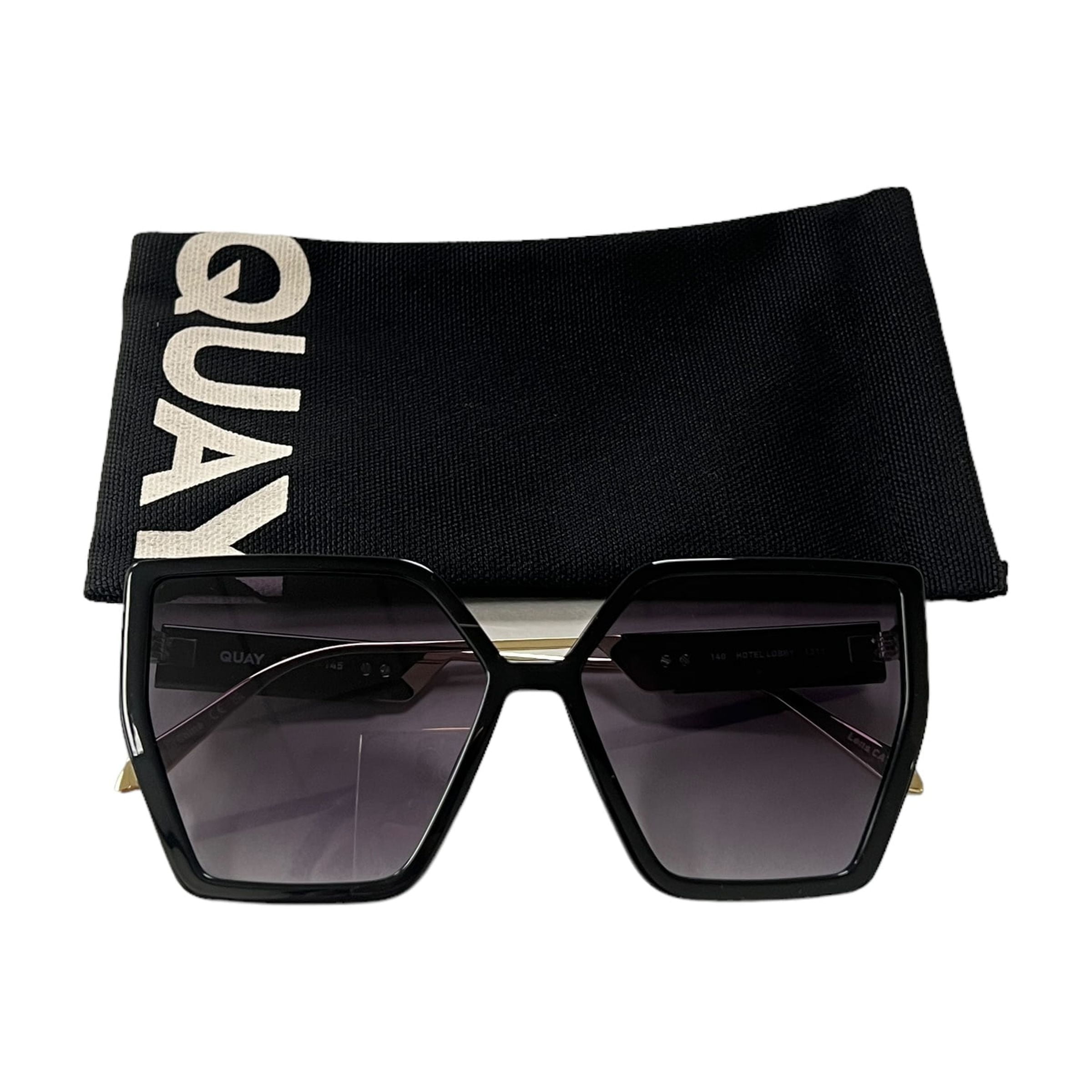 Quay Australia Confidential Cat Eye Sunglasses Purple Tort 