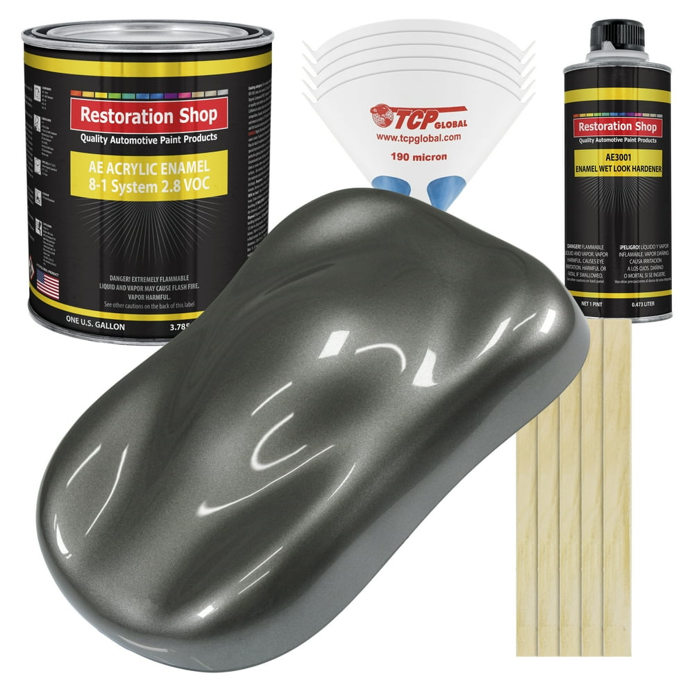 Restoration Shop Dark Charcoal Metallic Acrylic Enamel Auto Paint