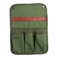 thumbnail image 3 of Bolsa de almacenamiento para reposabrazos de silla de camping, bolsillo lateral, organizador de lona con múltiples compartimentos Verde, 3 of 9