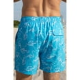 thumbnail image 3 of Boys Swim Shorts Dry Fast 4 Ways Stretch Swimming Trunks with Fun Designs, Flamingo Aqua, Size: 14, Endless Summer, 3 of 5