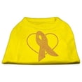 thumbnail image 1 of Pink Ribbon Rhinestone Shirts Yellow Xs (8), 1 of 1