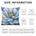 thumbnail image 6 of COMIO Aesthetic Decorative Blue Flowers 2-Piece Short Plush Pillowcase Set (Universal 1) White, 6 of 6