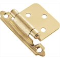 thumbnail image 1 of Polished Brass Surface Self-Closing Flush Hinge 2-Pack, 1 of 1