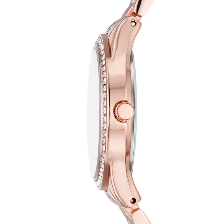 Beautiful rose gold tone watch and bracelet set, perfect for gifting ✨ Time and Tru Women main image 4