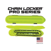 Chainlocker 2204 Pro Series Chainsaw Chain Storage 2 Rows For Long Chains Yellow