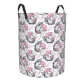 thumbnail image 2 of Balery Poodle Dog Round Laundry Basket with Handles Waterproof Freestanding Laundry Hamper for Clothes Toys in the Dorm and Family-Small, 2 of 8