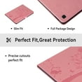 thumbnail image 6 of for Samsung Galaxy Tab A7 Lite 8.7 Inch 2021 Model (SM-T220/T225/T227) Case, Embossed Cat & Tree PU Leather Retro Shockproof Magnetic Clasp Wallet Card Slots Folio Kickstand Cover, Pink, 6 of 6