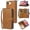 Brown, variant on Dteck Wallet Case for iPhone 16E (2025), Shockproof Premium Magnetic Closure Zipper Pocket Folio PU Leather Flip Case Cover with 9 Card Slots Kickstand, Brown