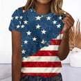 thumbnail image 5 of NSLGXD Women Patriotic Shirts American Flag 4th of July Graphic Tees Casual Short Sleeve Tee Top Usa 250th Anniversary Shirt S-2XL, 5 of 6