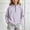 Purple, variant on Amidoa Girls Half Zip Pullover Long Sleeve T Shirts Kids Mock Neck Casual Tops Pink Size 5-6 Years