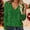 Green, variant on Women's Trendy Casual V Neck Real Sequin Tops Long Sleeve T Shirt Fashion Plus Size Tops Fall Shirts Glitter Pullover Sparkly Party Blouse Loose Tunic Tops Yellow L