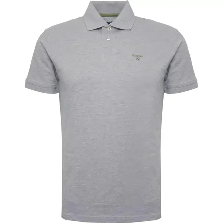 $80 Barbour Poloshirt Lightweight Sports Polo Grey Marl, L
