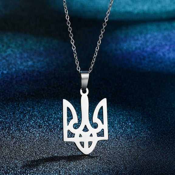 Ukraine Symbols Stainless Steel Pendant Charm Jewelry