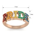 thumbnail image 5 of SuperJeweler 1/2 Carat Rainbow Pride Gemstone Ring In 14 Karat Rose Gold For Men and Women!, 5 of 6