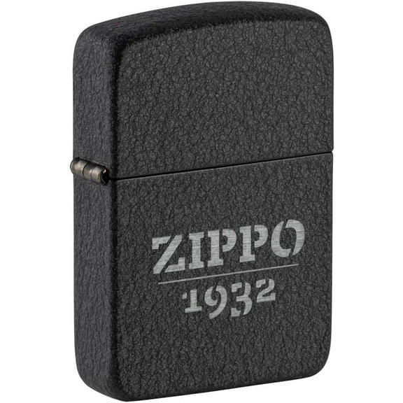 Zippo Lighter - Customized Message on 1941 Replica Black CrackleÂ® Pocket 46567