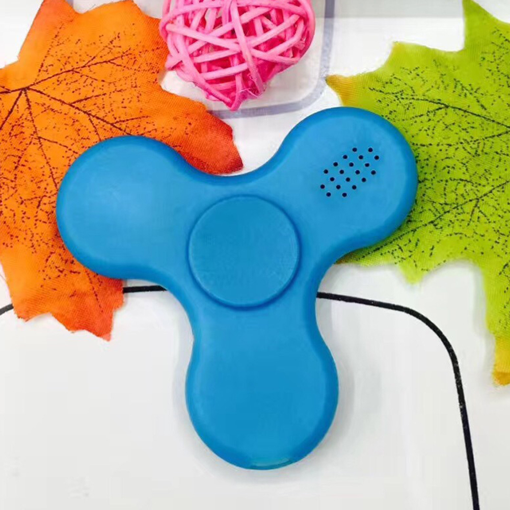 LED Light Bluetooth Speaker Anti-Stress Fidget Hand Tri Spinner EDC Gyro Toy - image 3 of 4