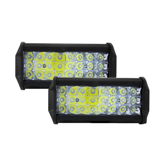 Kit De Faros Rectangulares 24 Leds Luz Blanca 36w TUNELIGHT-RENOVATIO 30862505 Rectangular 2 piezas 36 Watts 12-24 Volts LED Blanco Frío 24 LEDS 3120 Si