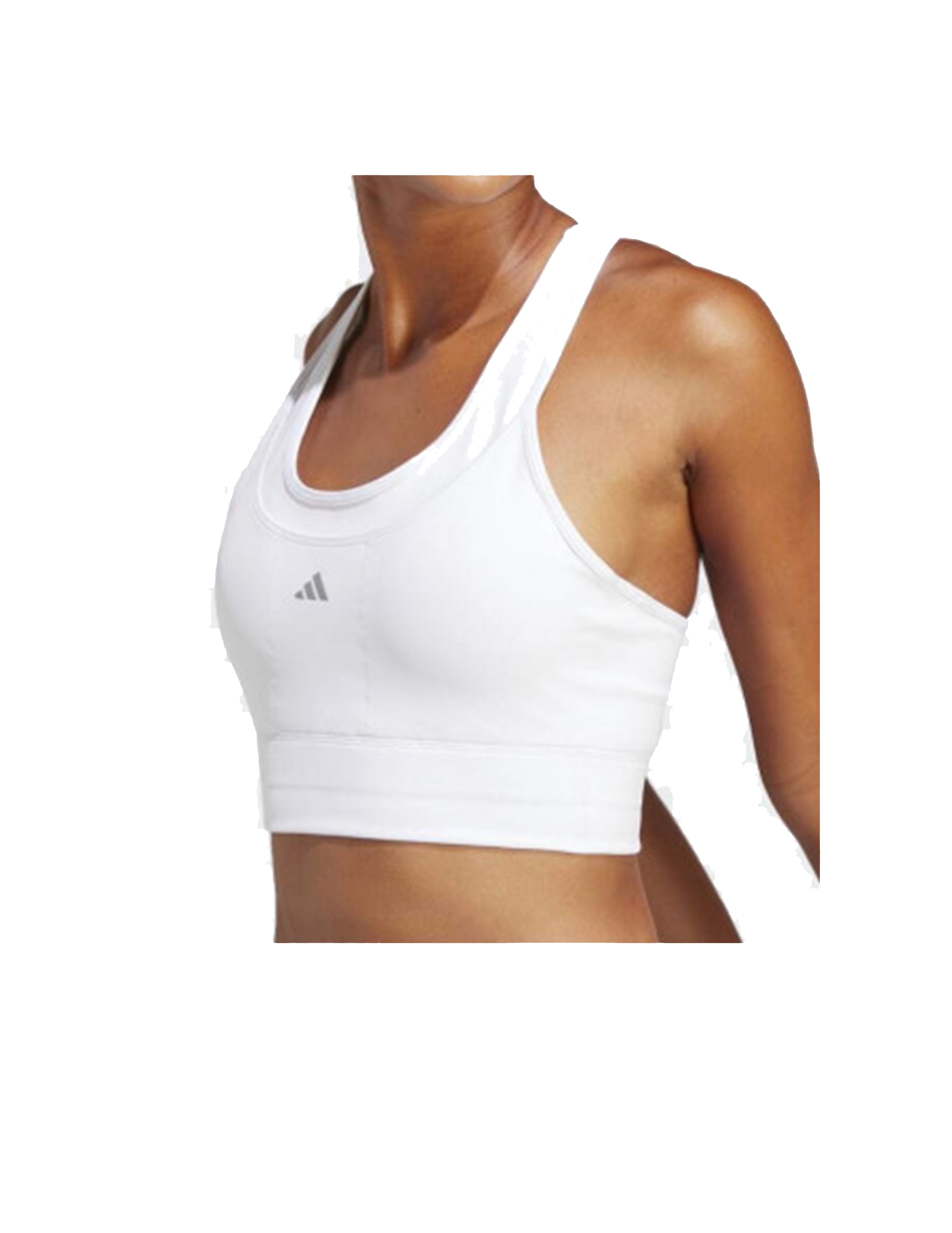 Adidas Women's White Sport Support Running Pocket Bra Size LDD (38) 