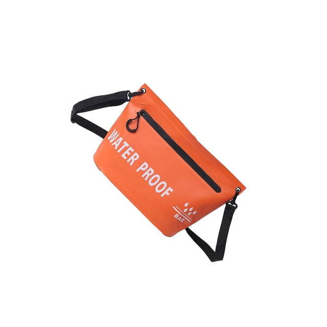relayinert Sac Bandoulière Imperméable Sac Étanche Sec Pêche pour Randonnée Jaune Randonnée Orange 31.5x20.5cm