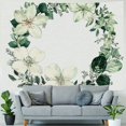 thumbnail image 4 of Patifu Flowers Leaves Wreath Tapestry Wall Hanging Unique Style Graphic Tapestries Home Wall Decor Art for Living Room Bedroom Apartment Farmhouse Dorm Decoration 40x30inch, 4 of 6