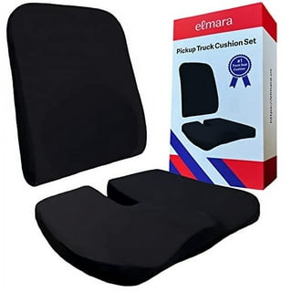 Fhmidic Car Seat Cushion, Comfort Memory Foam Lumbar Support Pillow for  Driving - Lower Back Support Pain Relief and Short Viewing Angel Improve 
