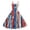 Royal Blue, variant on HAJWOH Women Independence Day Dresses 50s 60s Vintage Sleeveless Star and Stripe Print Cocktail Swing Dress Retro Patchwork Midi Evening Dress Blue XL