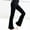 01-Black, variant on Leggings with Pockets for Girls Girl's High Waisted Flare Pants Children's Casual Pants Solid Color Full Length Flare Bottoms for 4-5 Years Black