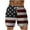 A-Multicolor, variant on American Flag Shorts 4th of July Shorts Men Mens Independence Day Beach Short Men Casual Fashion Print Shorts with Pockets Elastic Waist Beach Pants