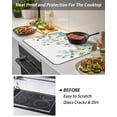 thumbnail image 4 of Christmas Pink Stove Top Covers for Electric Stove, 36'x21'' Snow-covered House Tree Winter Snowscape Glass Ceramic Stove Cover Foldable Rubber Mat Heat Resistant Cooktop Protector for Kitchen, 4 of 8