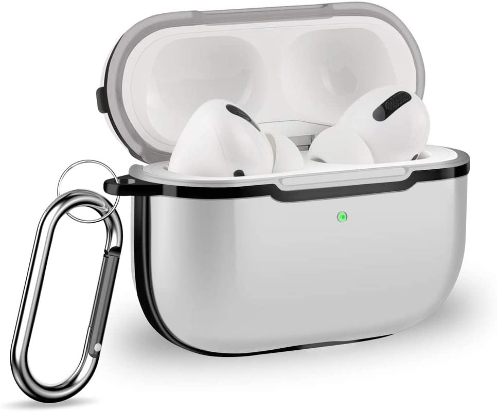 Wearlizer Compatible with Airpod Pro Case Cover with Keychain, Clear