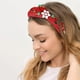 thumbnail image 1 of Diadema navideña con nudo Diadema navideña para mujer Diadema ancha con nudo para decorar en Navidad Accesorios para el cabello navideños, 1 of 5