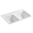 thumbnail image 2 of Kohler Delafield K5950-4 Double Kitchen Sink, 2 of 2